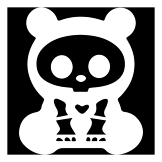 X-Ray Panda Decal (White)